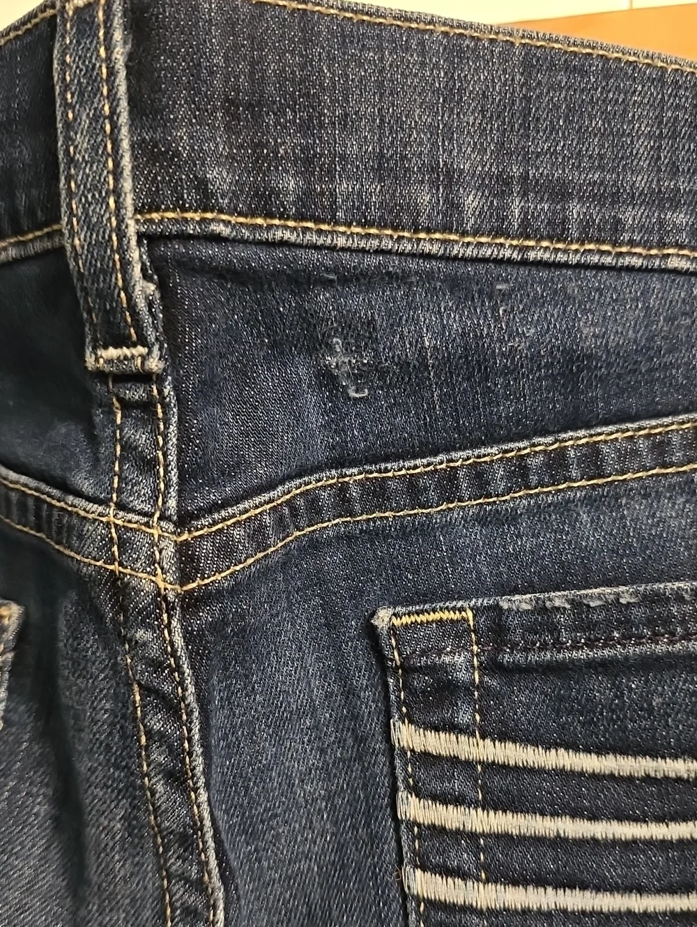 7 For All Mankind Short Inseam Dojo Slim Illusion Jeans Womens 31x30 Blue M-Wash